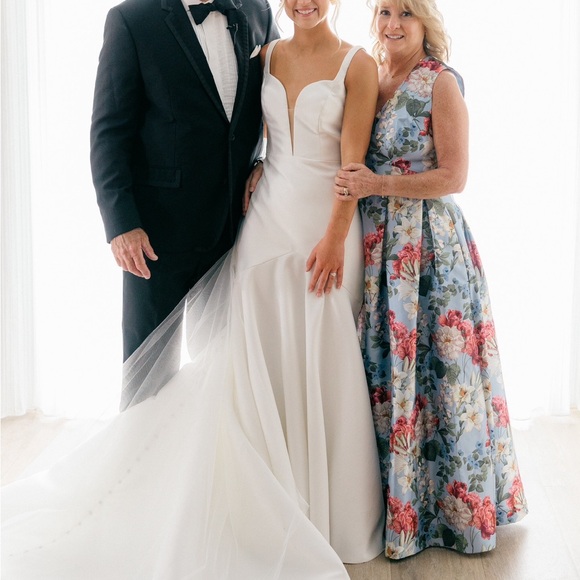 Sachin & Babi Brooke powder blue bouquet gown - Picture 13 of 13